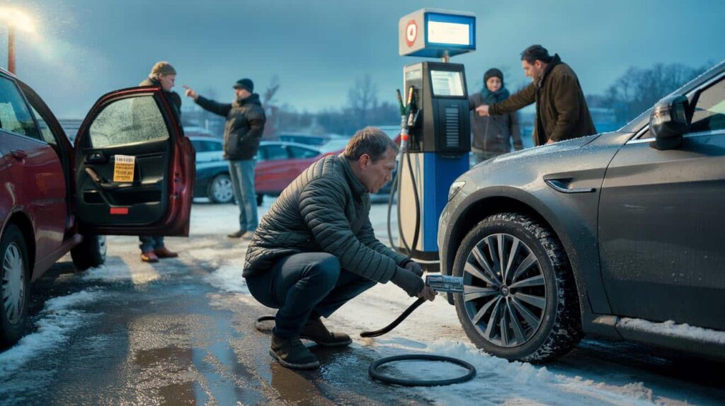 Autoexperten teilen die Regel zum Reifendruck im Winter, die Fahrer in zwei wütende Lager spaltet